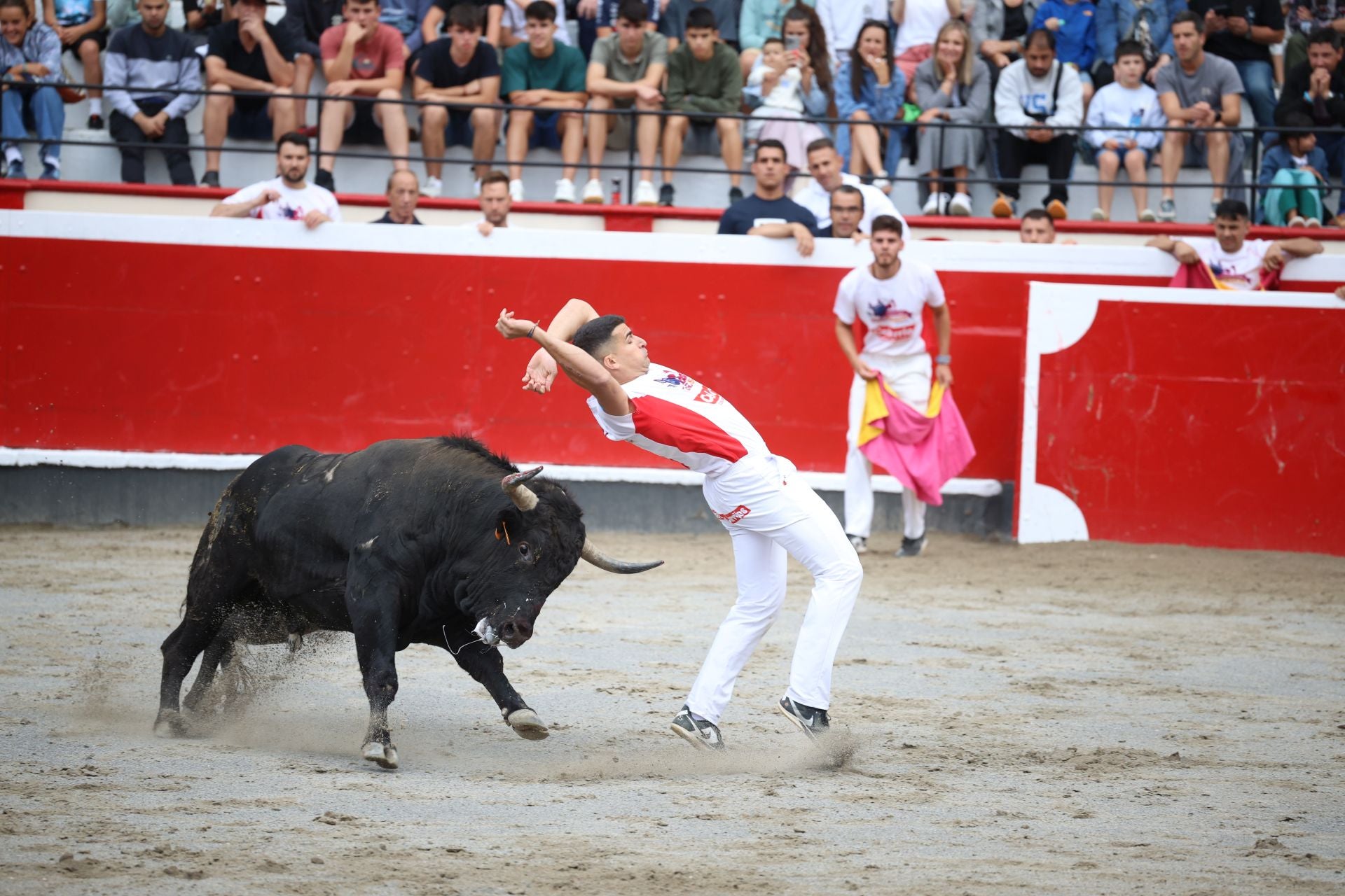 Los recortadores vuelven a triunfar en la plaza de Azpeitia