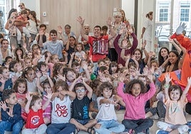 Porrotx visitó la residencia Atsobakar