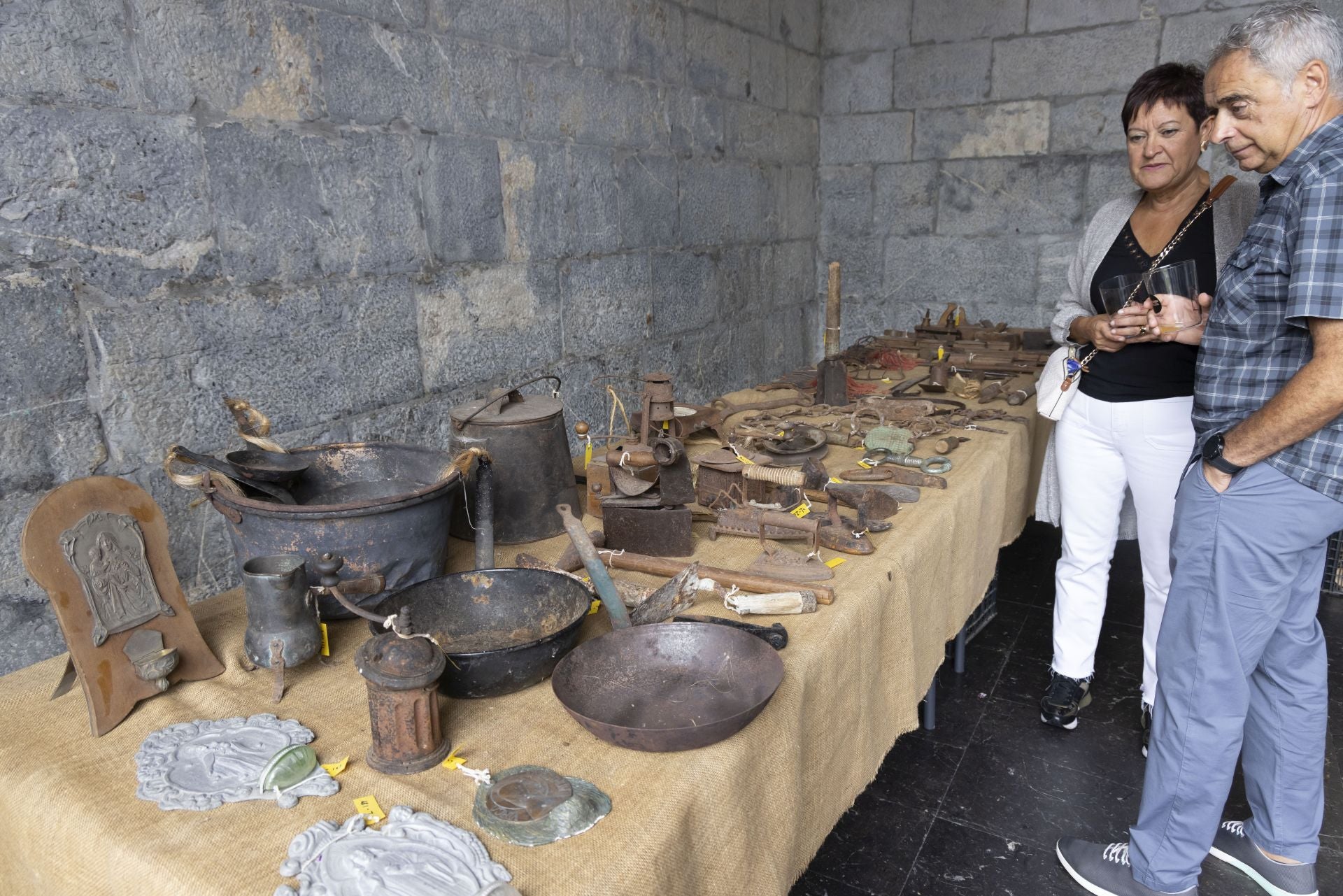 Ambiente festivo en Astigarraga por el día de Santa Ana