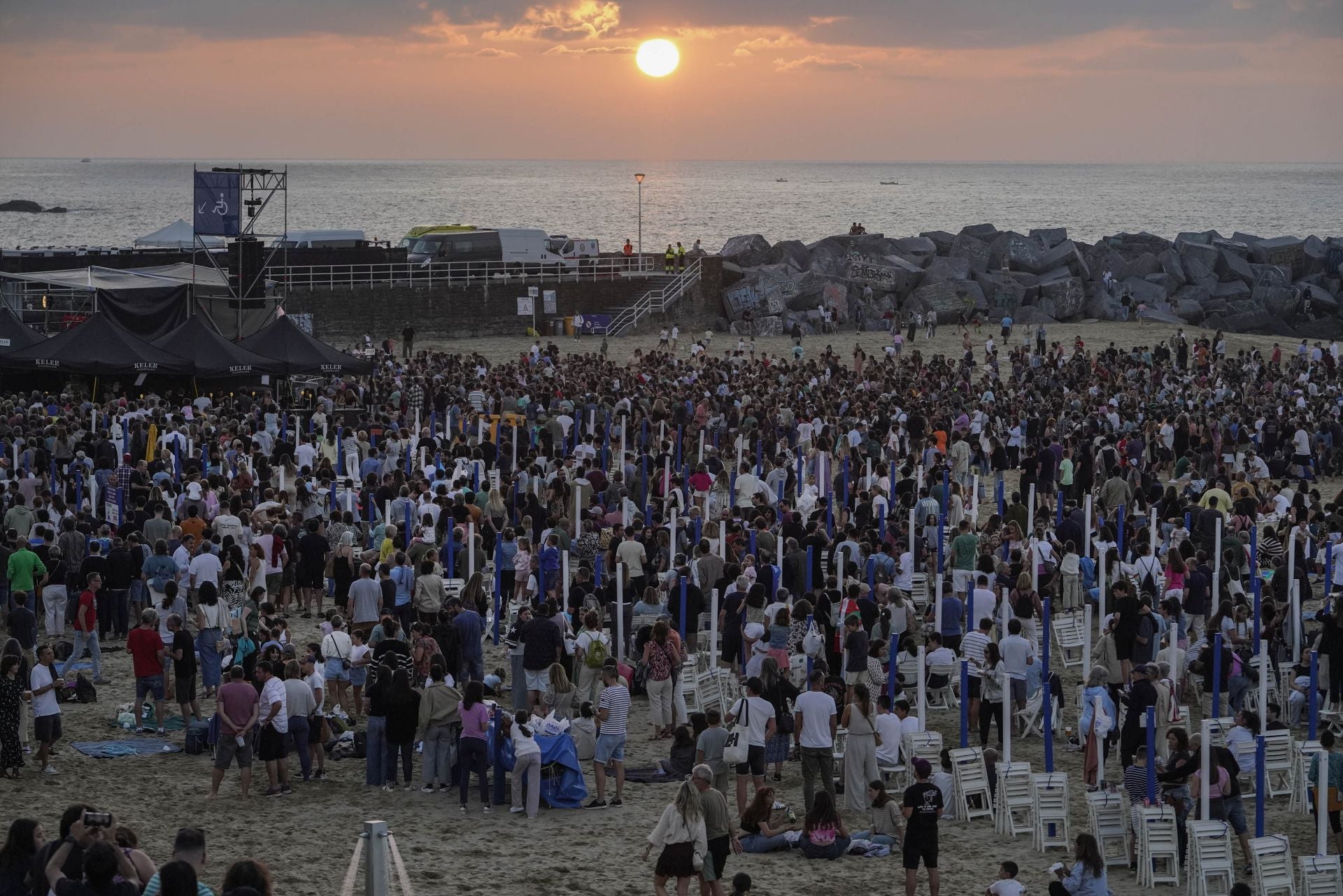 Bulego conquista la playa de la Zurriola