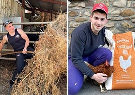 El joven baserritarra que triunfa en redes: «A ver si se anima más gente a trabajar en el sector primario, que somos pocos»