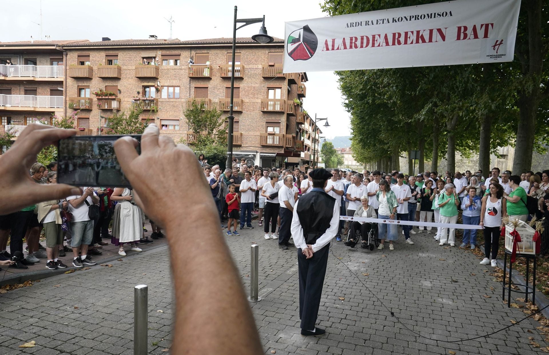 El 'Alardearekin Bat' de Hondarribia, en imágenes