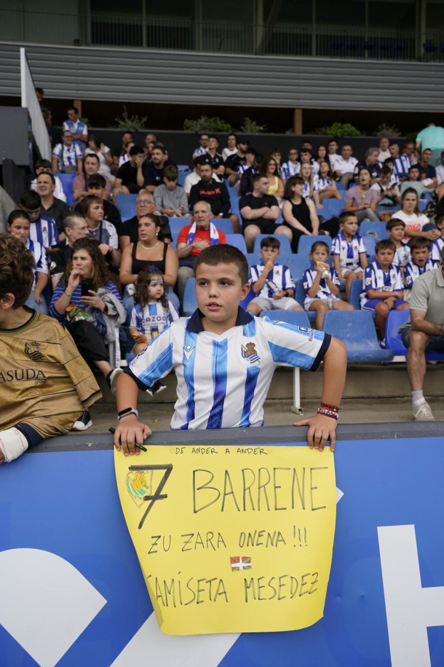 La afición de la Real Sociedad, volcada con el equipo