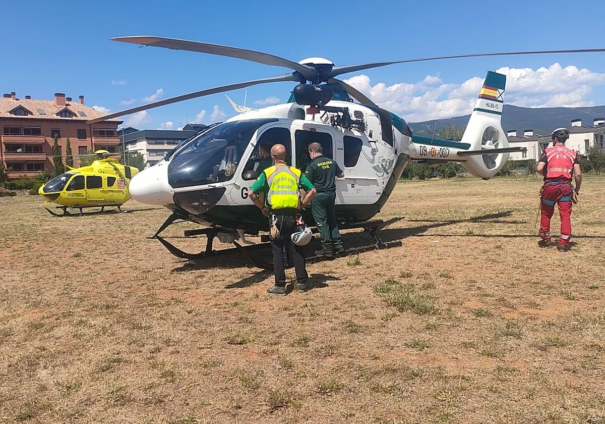 La Guardia Civil de Huesca participó en el rescate al zumarragatarra.