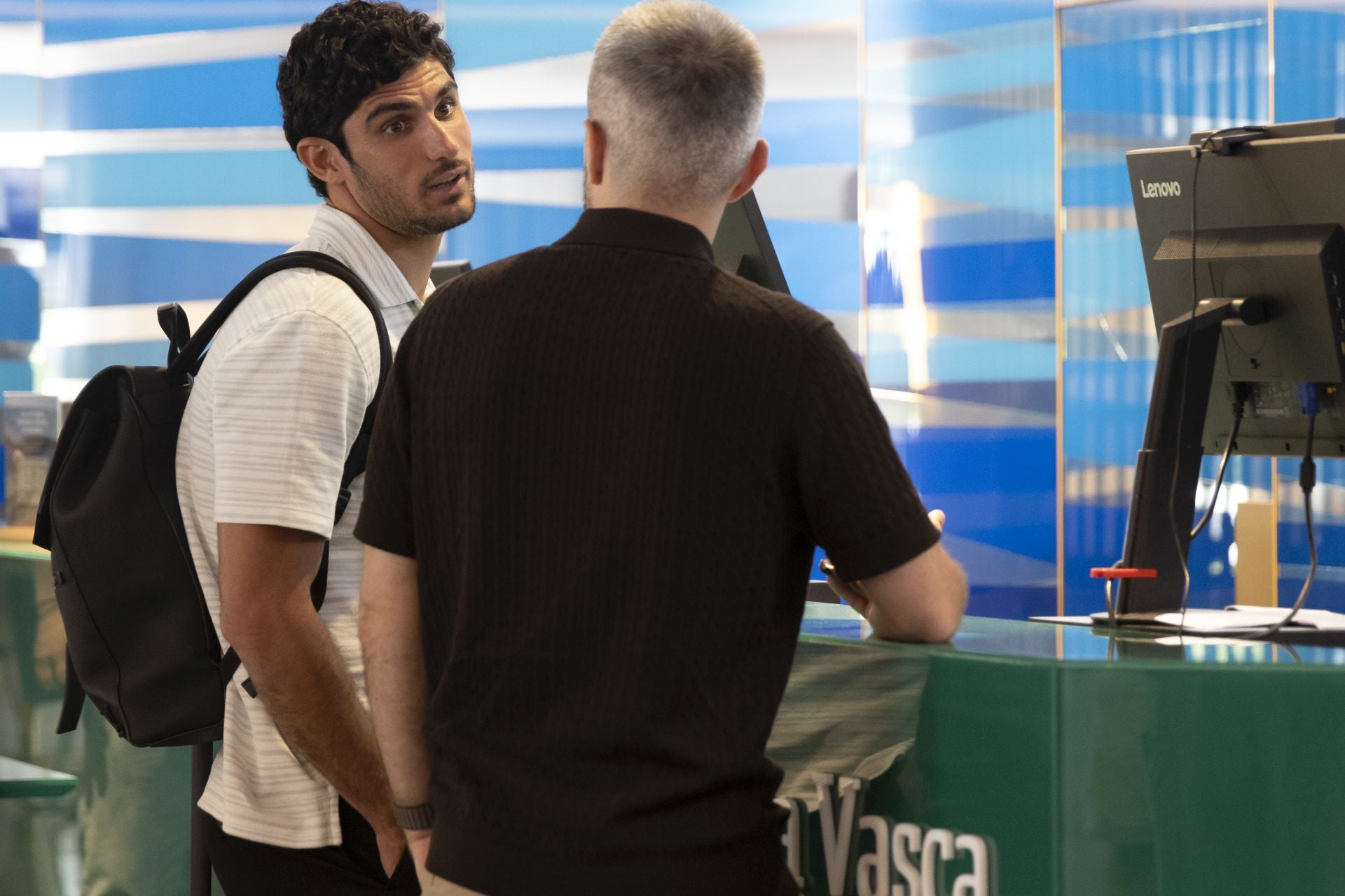 Así ha sido la llegada de Guedes a Donostia