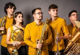 Los componentes del KamBrass Quintet.