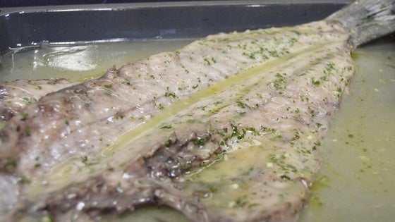 Receta de Lubina salvaje en salsa de limón
