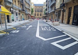 La calle San Bartolomé, a falta de los últimos remates antes de su reapertura