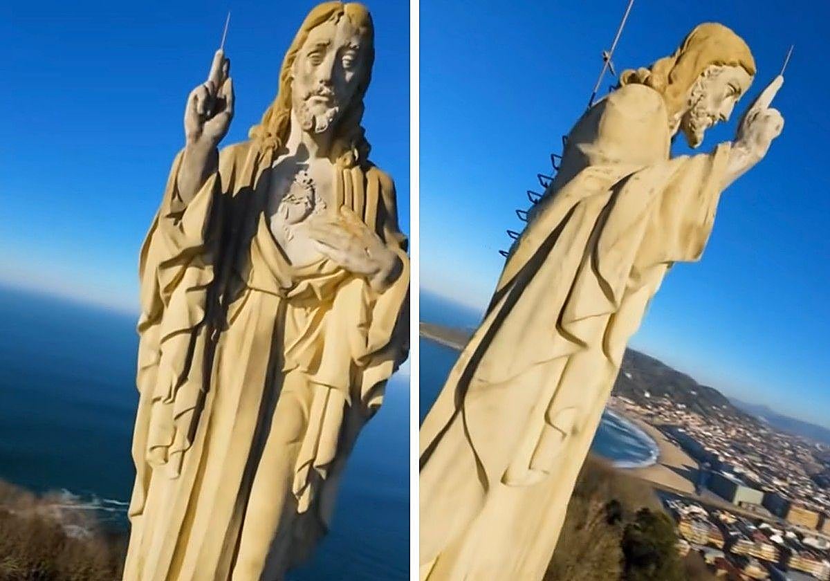 Vista del Sagrado Corazón, a pocos metros de distancia.