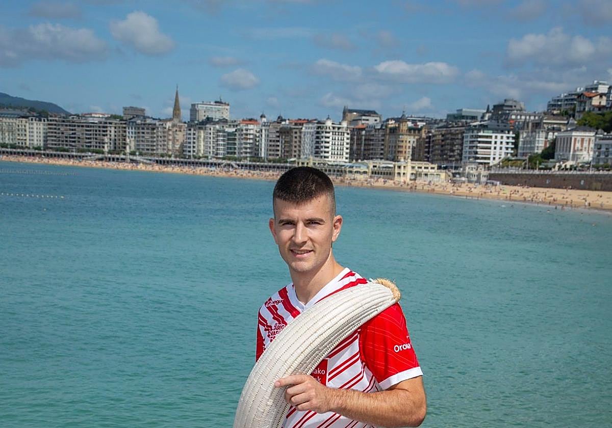 Imanol Ansa en Donostia el día de la presentación del torneo.
