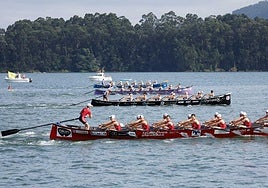Zumaia, Pedreña, San Pedro y Astillero, al comienzo de la segunda tanda.