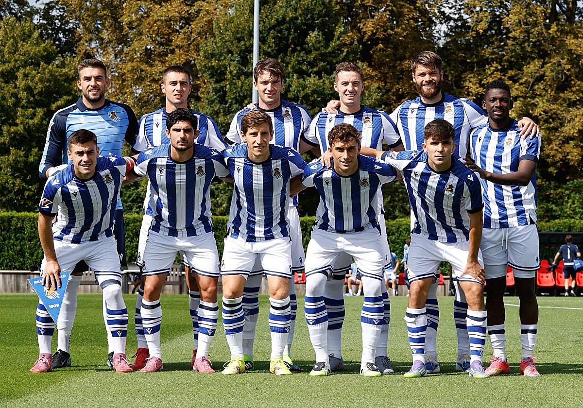 El once de la Real que se ha enfrentado al Bournemouth en el primer partido del día