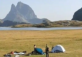 Instantánea del vídeo difundido por la Guardia Civil.