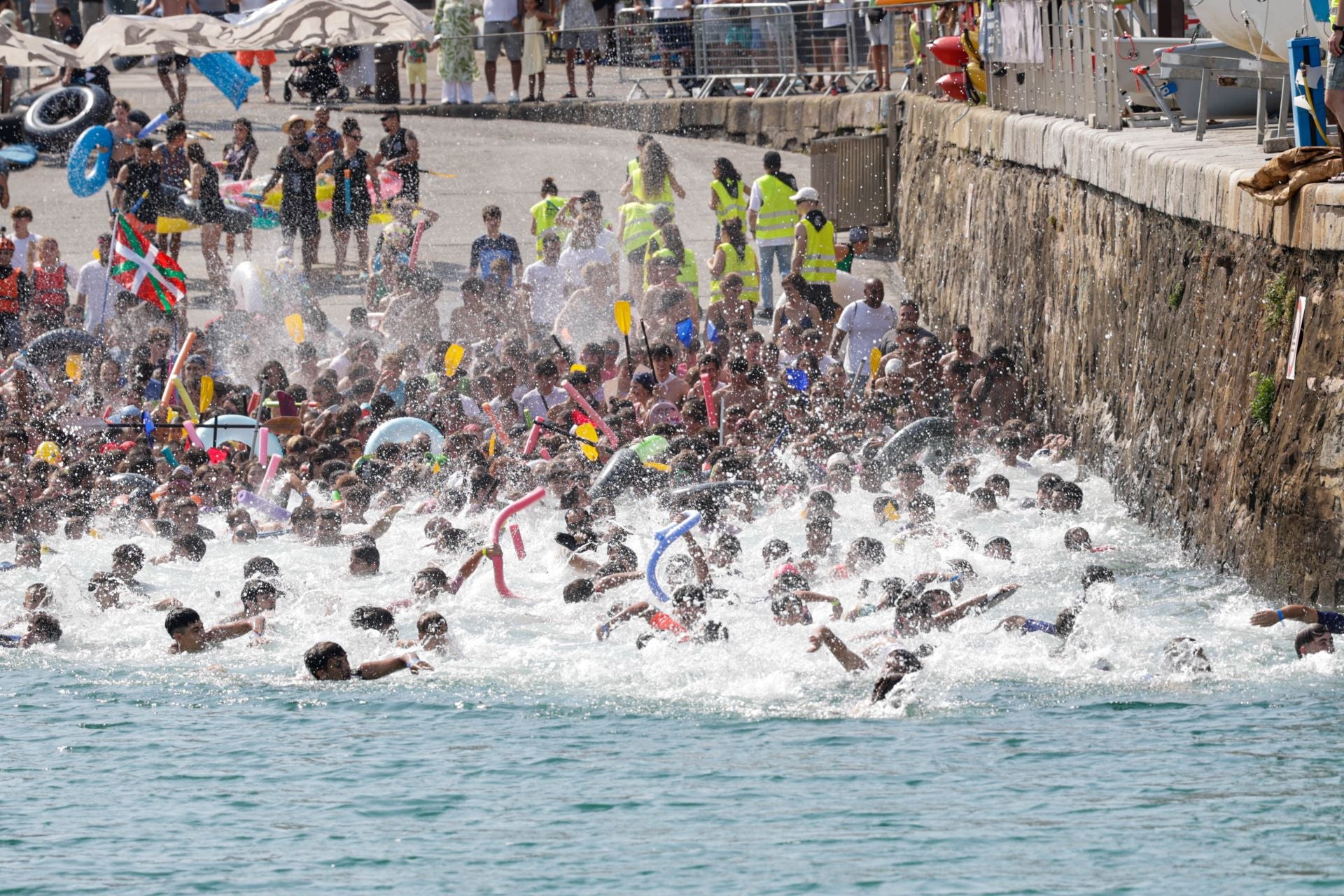 Multitudinario abordaje en San Sebastián