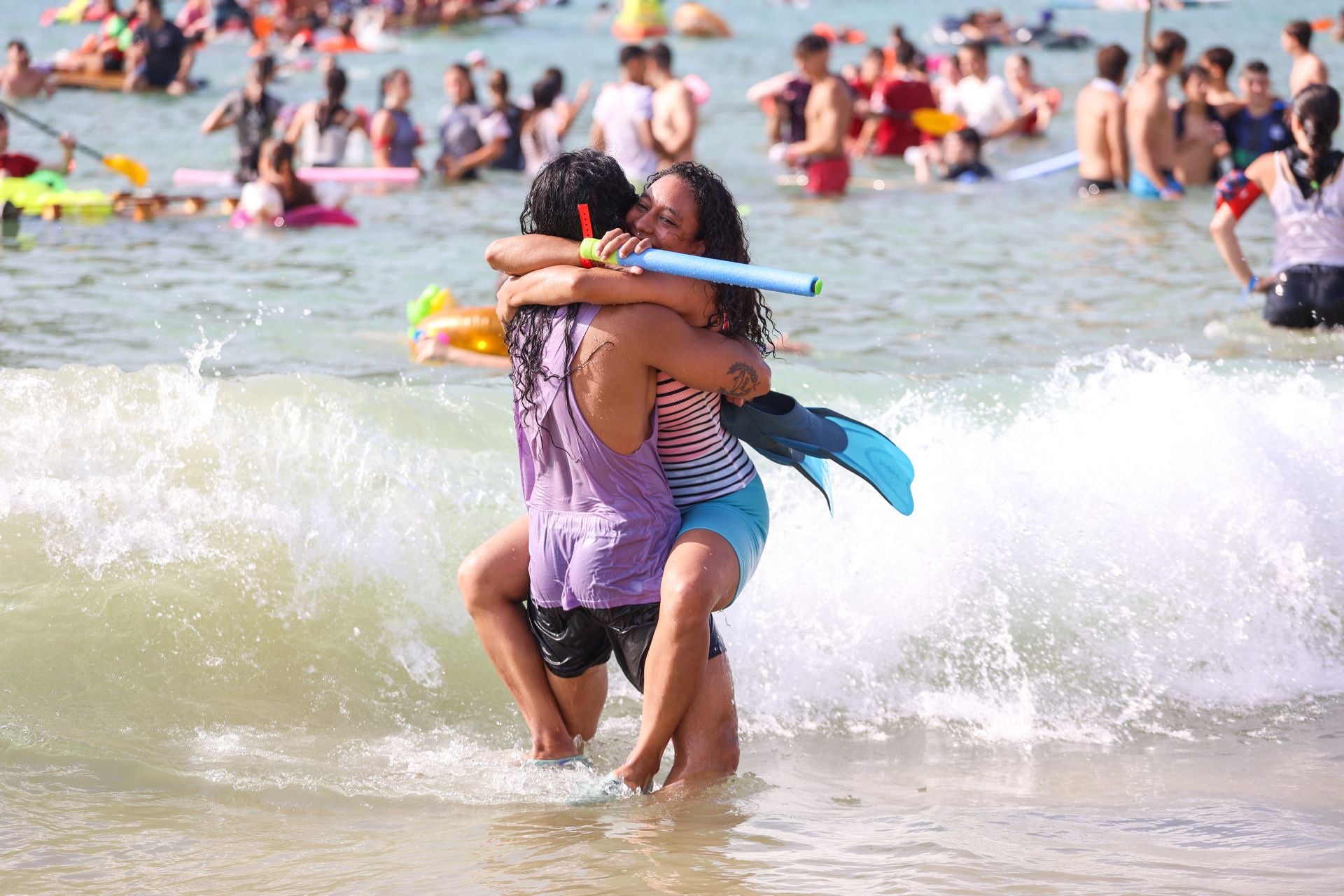 Multitudinario abordaje en San Sebastián