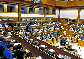 Un pleno del Parlamento Vasco de esta legislatura.