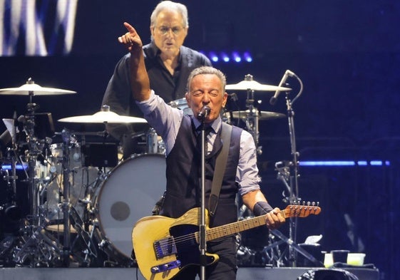 Springsteen durante su concierto en Anoeta, el pasado 21 de junio.