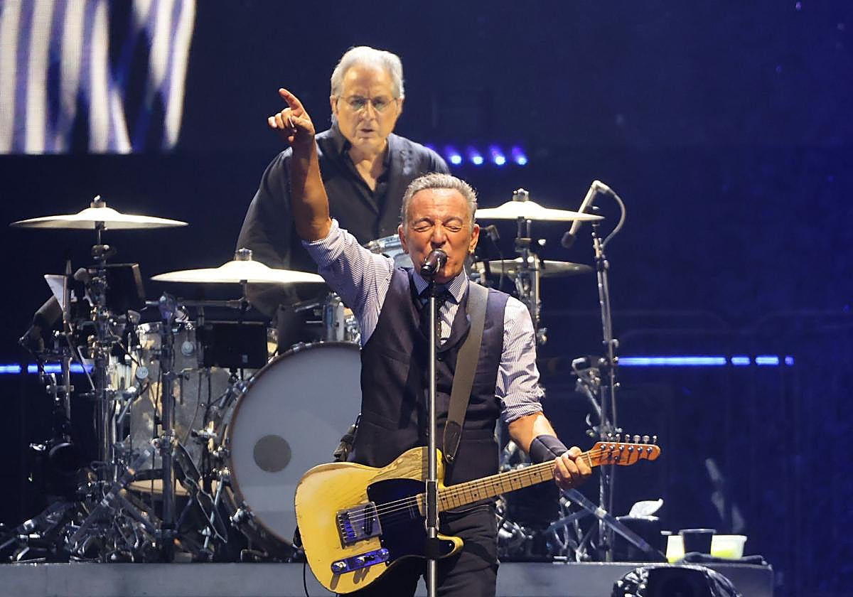 Springsteen durante su concierto en Anoeta, el pasado 21 de junio.