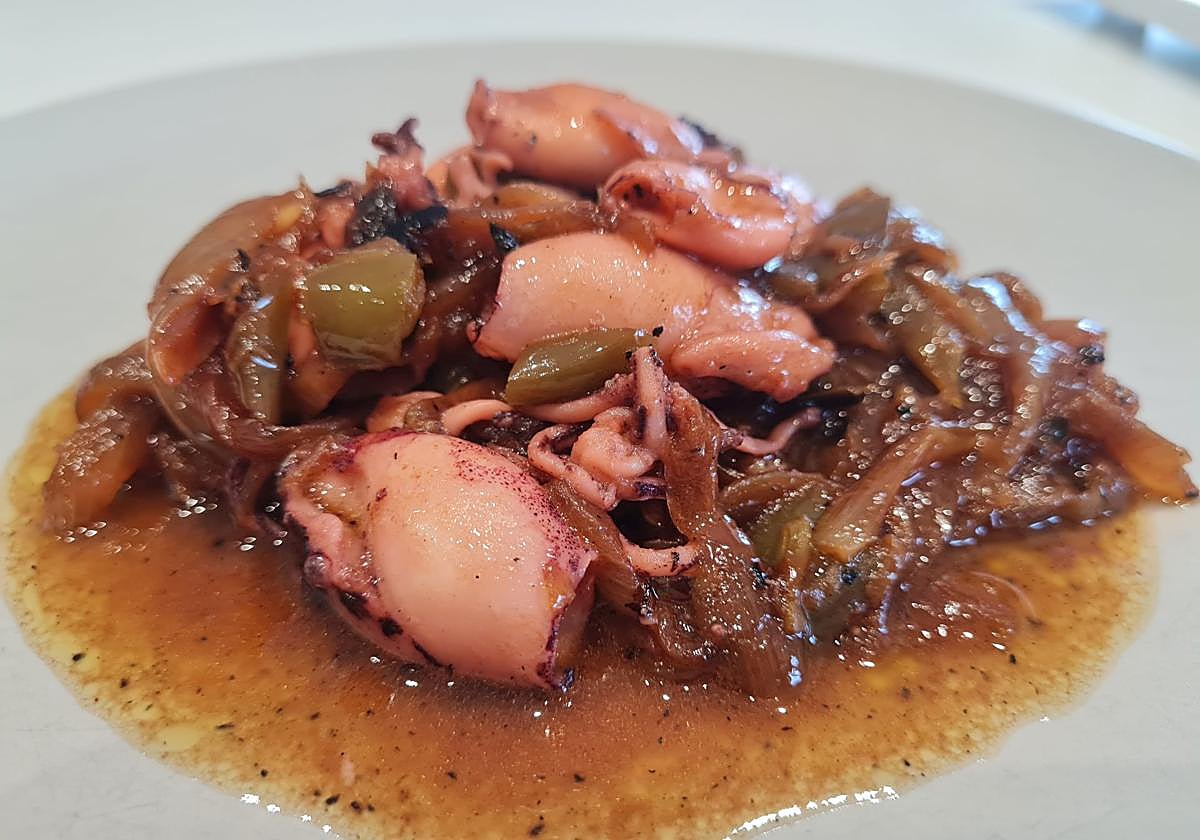 Txipirones del gabarrón a lo Pelayo