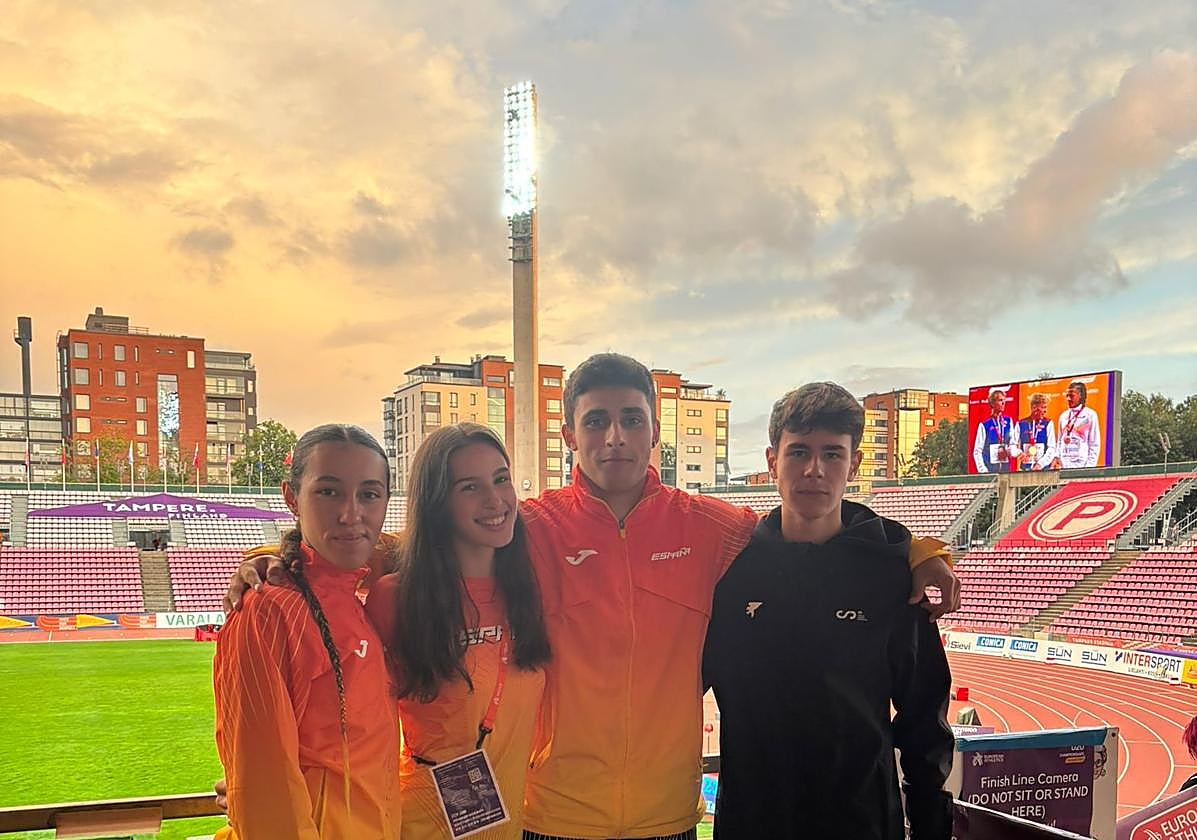 Carla Arwen Martínez, Alaine Aguerralde, Alejandro Esteban y Ander Aramendi estuvieron en Tampere (Finlandia) con la selección española.