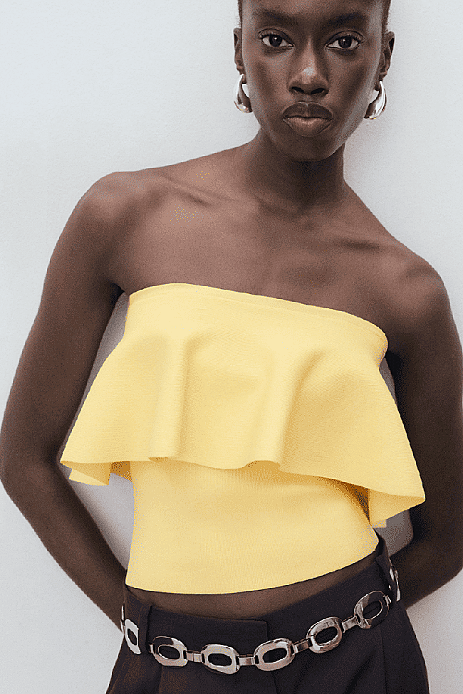 'Top' con maxi volante