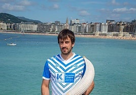 Endika Barrenetxea en la presentación del torneo que tuvo lugar en el Palacio Miramar.