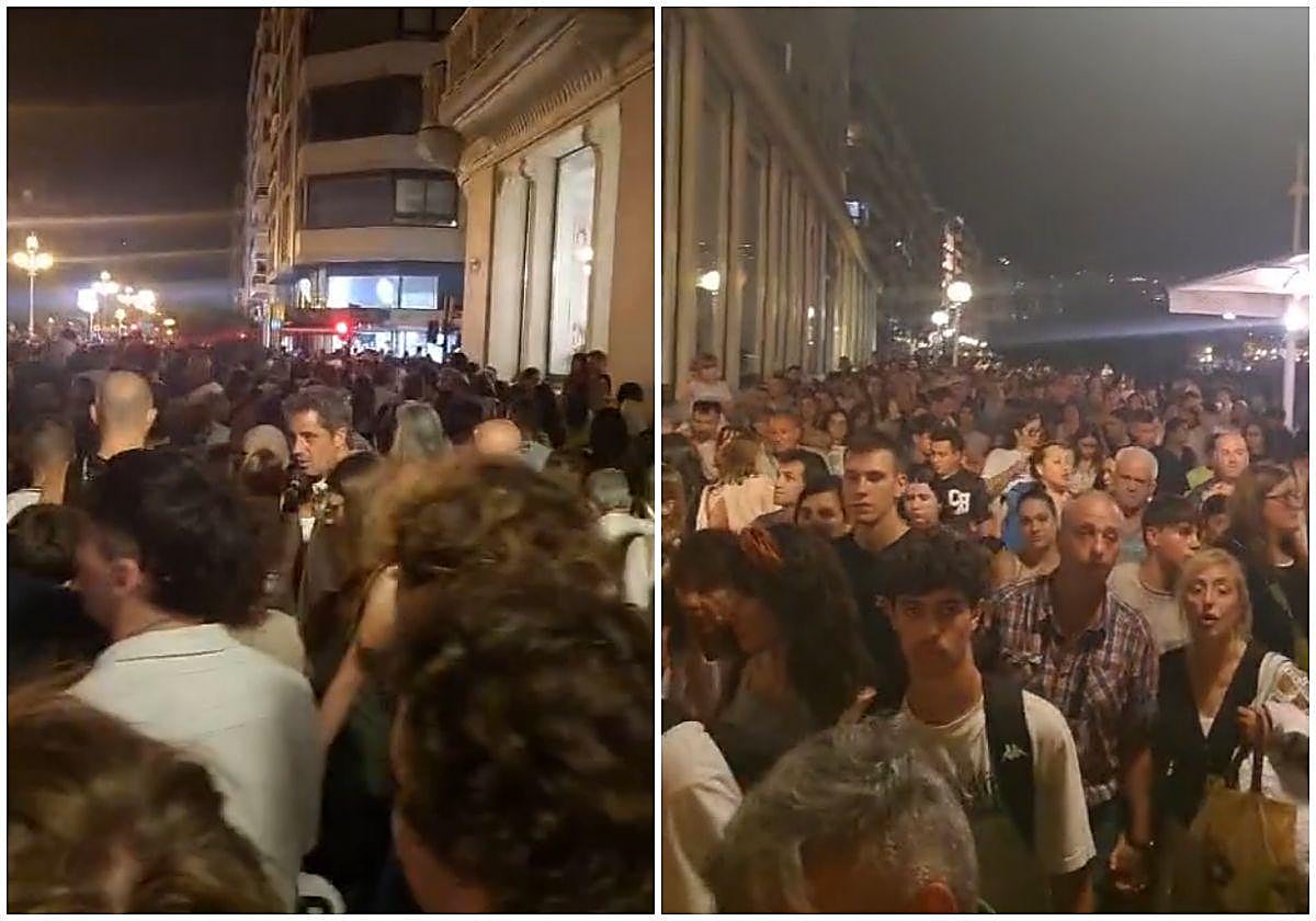 La riada de gente tras los fuegos artificiales de Semana Grande en San Sebastián que desata los comentarios: «Nunca vi tanta»