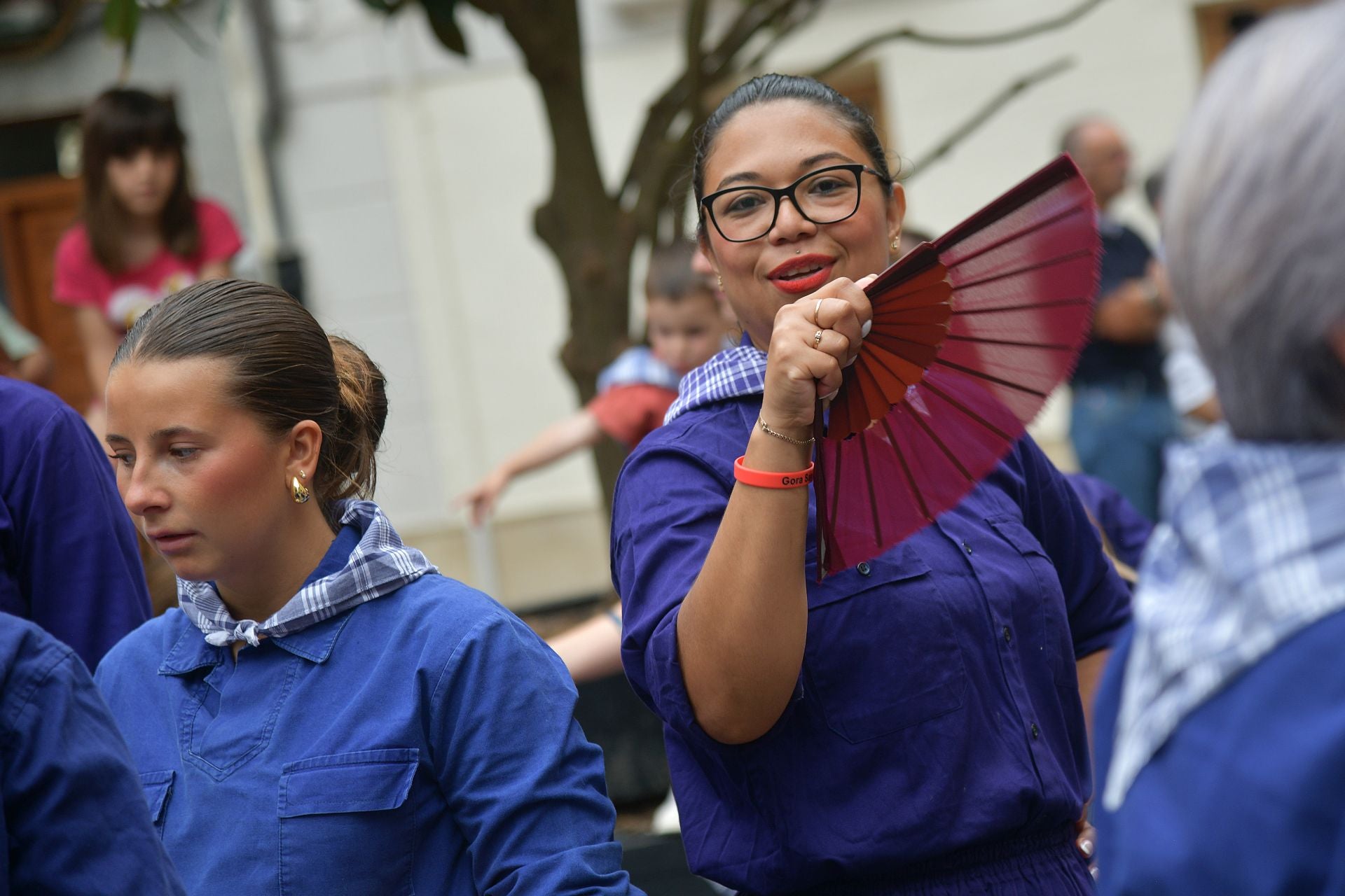 Jorrai Dantza y txistularis en las fiestas de San Roke