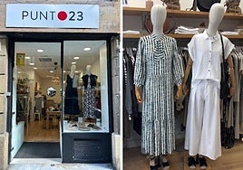 Escaparate de Punto 23 en San Sebastián.