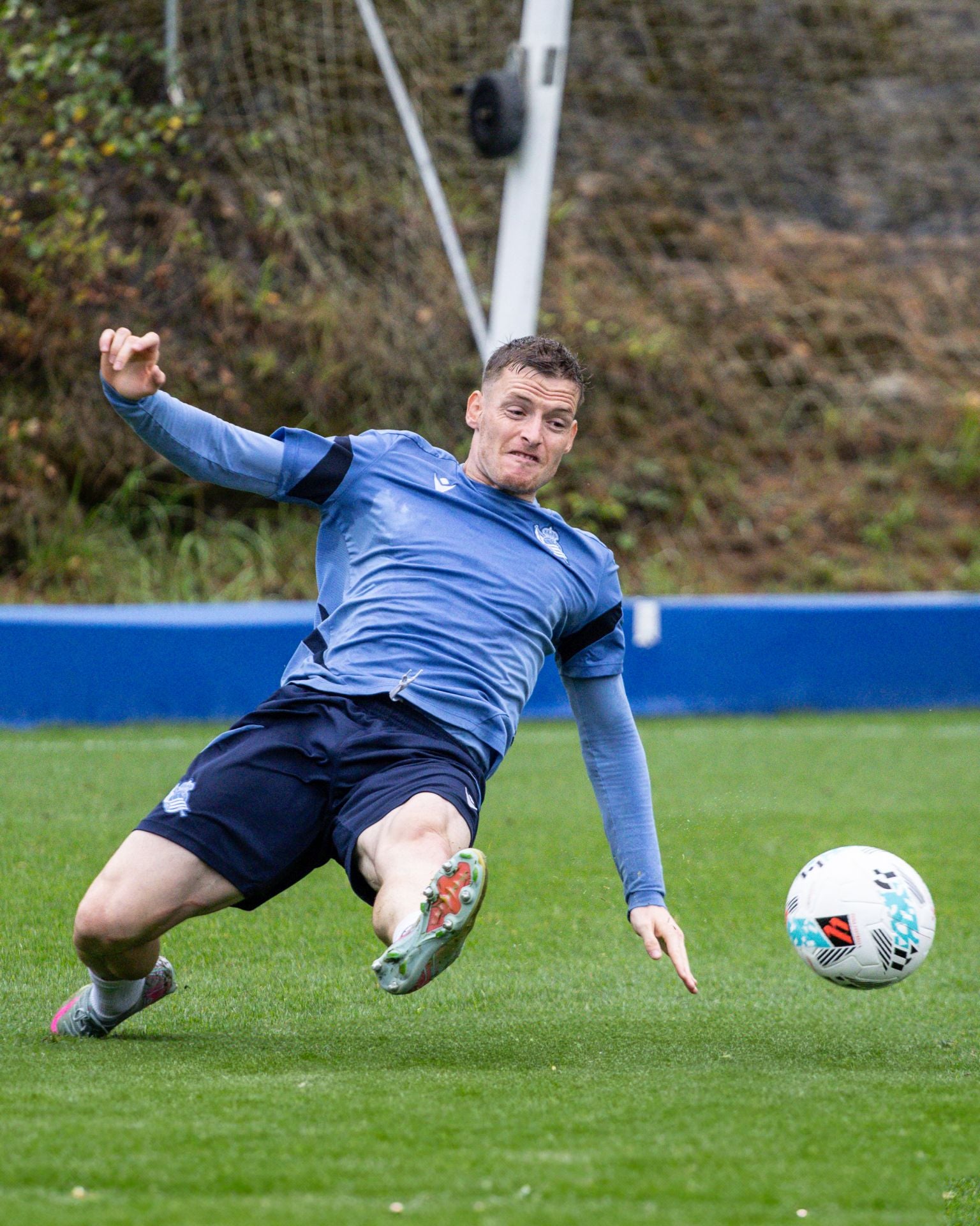 Esfuerzo bajo la lluvia en Zubieta