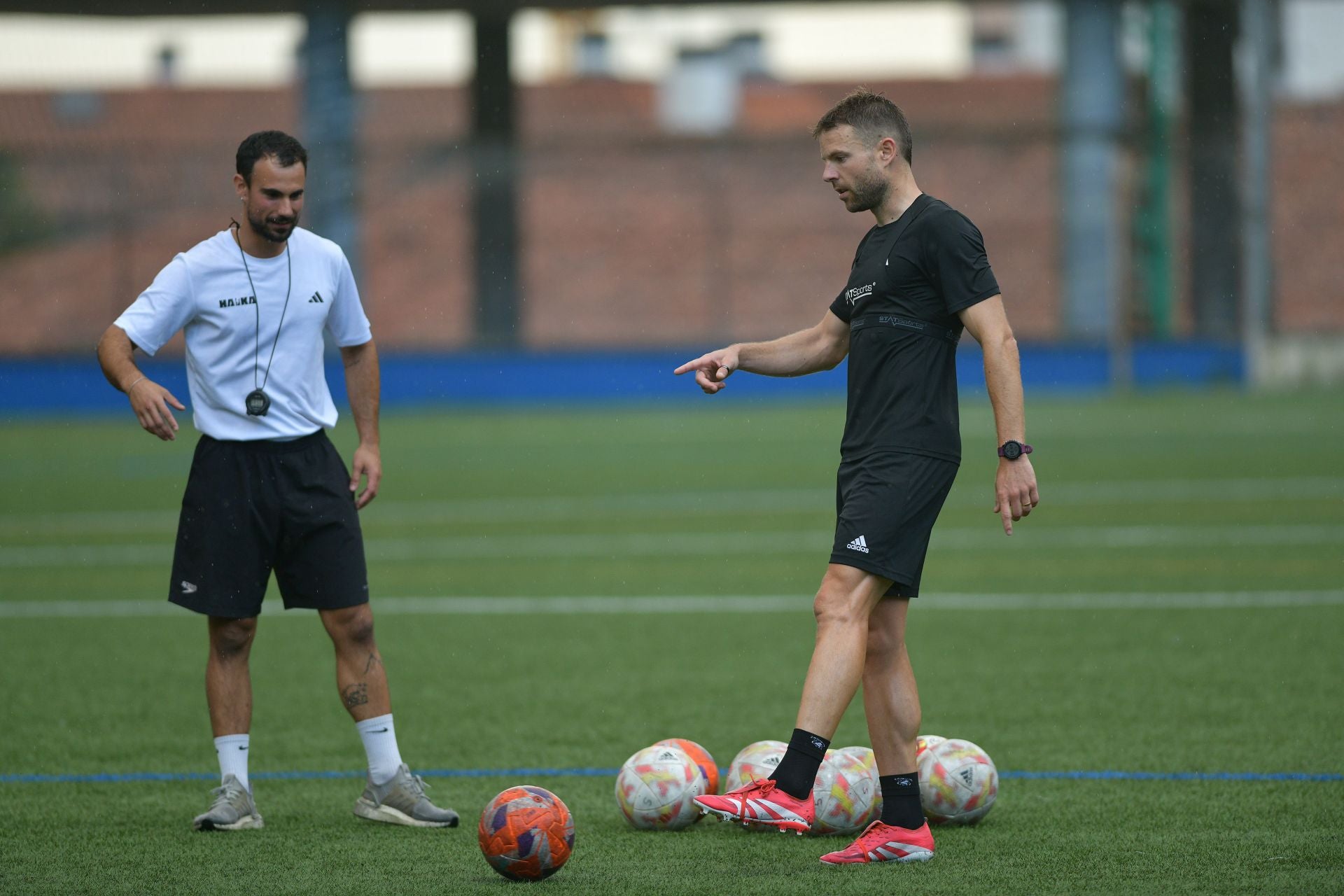 Illarramendi se entrena en el campo de San Miguel