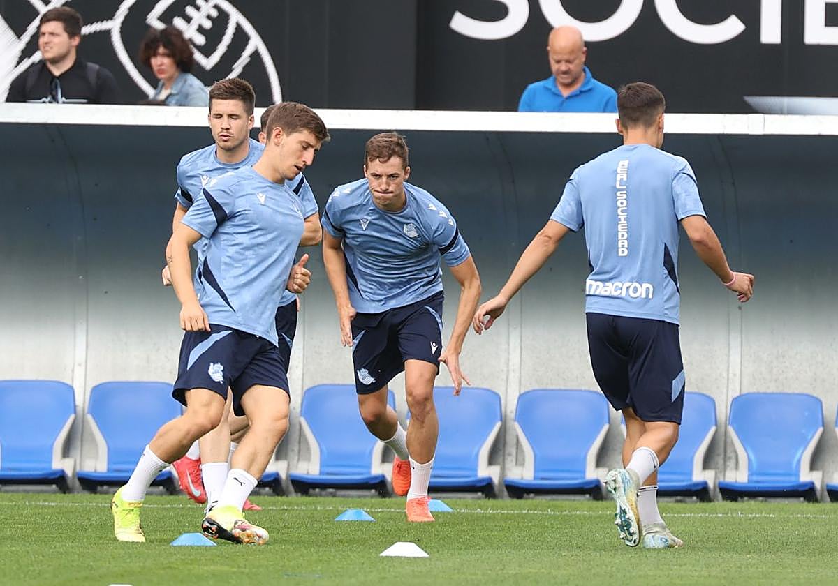 Pacheco, durante un entrenamiento de esta pretemporada.
