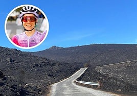 Zona habitual de entrenamiento de Ane Santesteban, en las inmediaciones de Maceda.