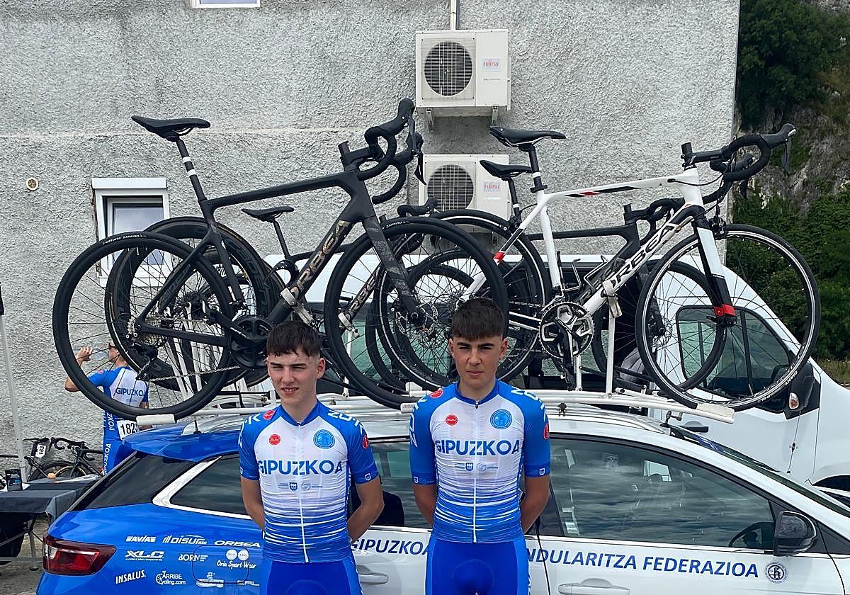 Aratz Unanue eta Beñat Sainz, Gipuzkoako selekzioaren.