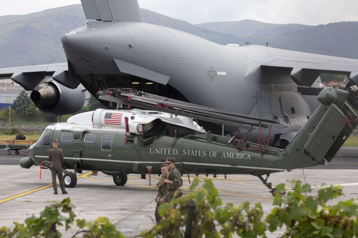 El helicóptero 'Marine One' de Trump, al detalle. 