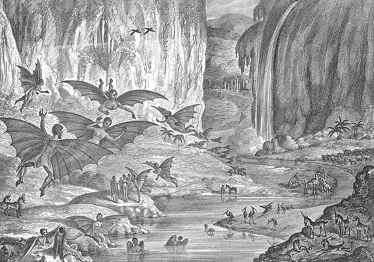 Imagen de 'The Sun' a partir de los supuestos descubrimientos de John Herschel.