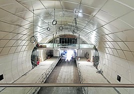 Imagen actualizada de la estación soterrada Amara-Easo.