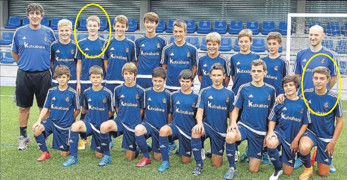 Turrientes, con Karrika y Gajate, en los infantiles de 2015