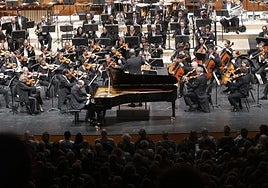 Un momento del concierto celebrado este miércoles en el Kursaal.