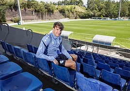 Urko González de Zárate, en Zubieta