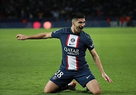 Carlos Soler, durante un partido del PSG