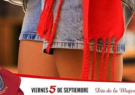 El cartel que anuncia el Día de las mujeres en las fiestas de Cascante.