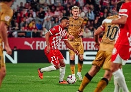Yangel Herrera, en el partido contra la Real la pasada temporada.