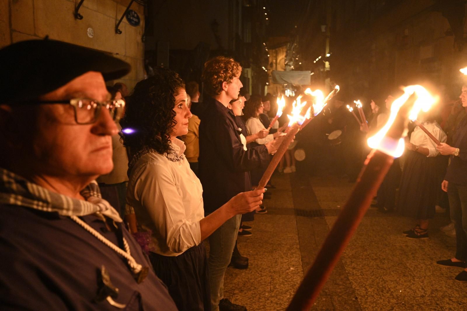 Batalla y apagón en Donostia