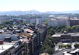 Vista general de viviendas de San Sebastián.