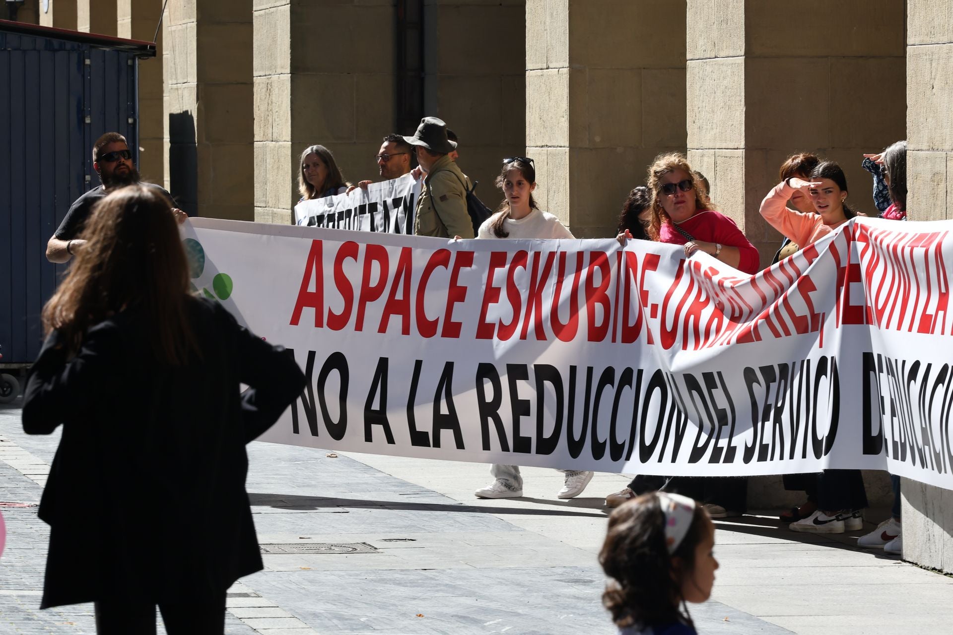 Las familias de Aspace se han concentrado en Donostia