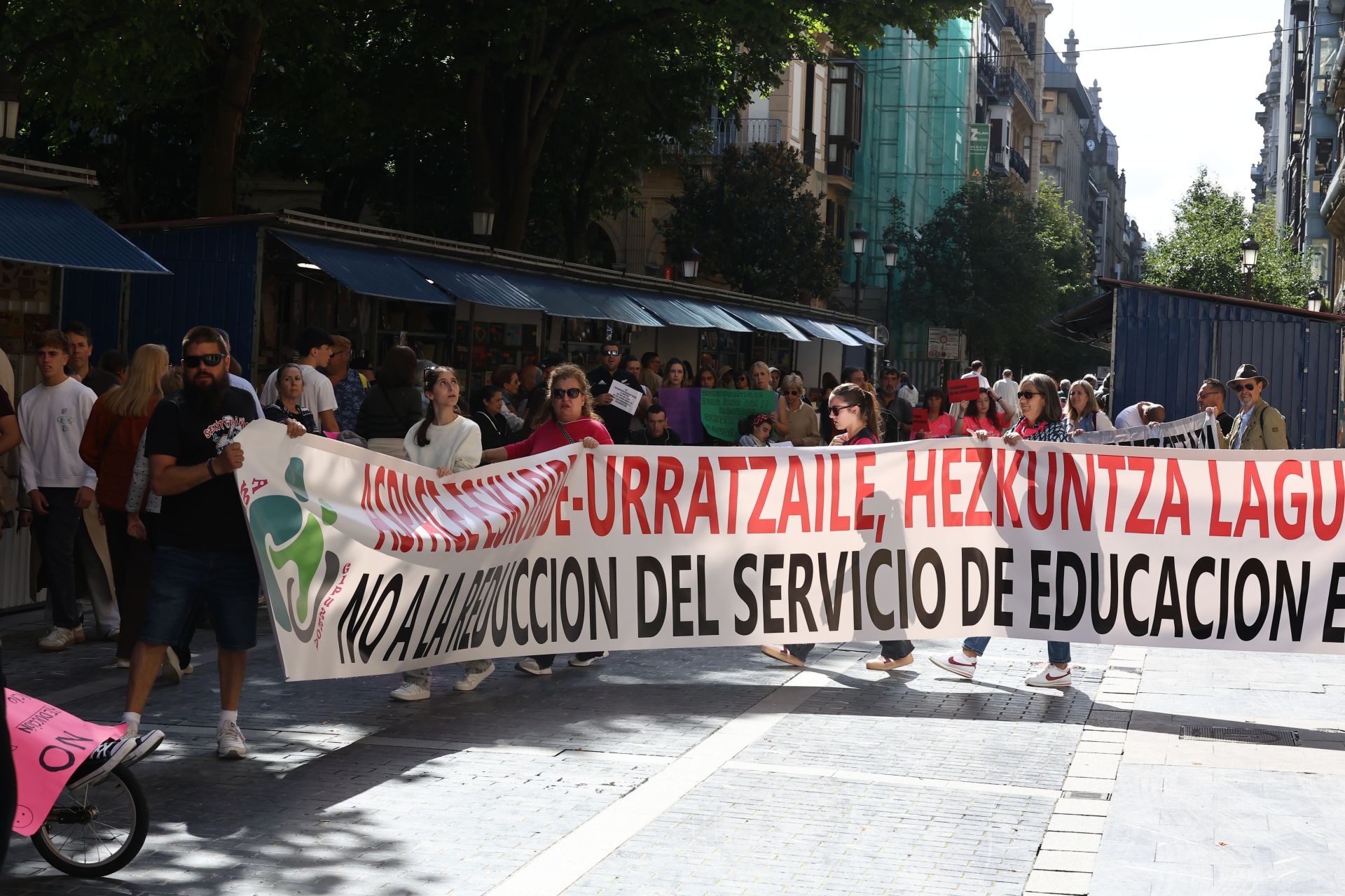 Las familias de Aspace se han concentrado en Donostia