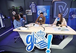 Los periodistas Maite Jiménez, Ángel López e Iris Moreno.