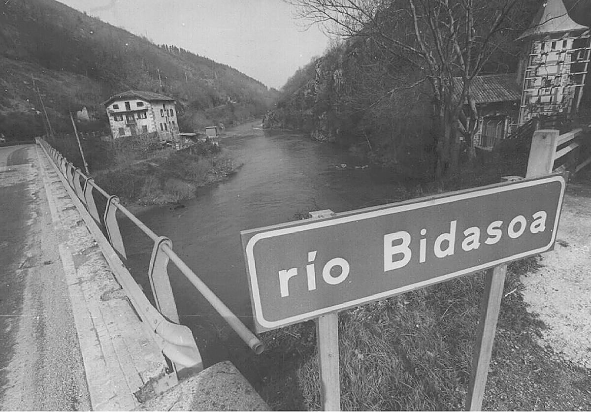 Vista parcial del puente de Endarlaza.