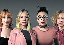 La cinco protagonistas de 'Furia', una serie que refleja las distintas violencias que sufren las mujeres.